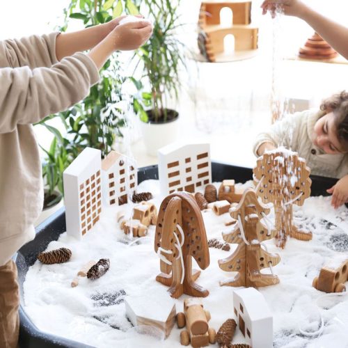 3D Fűzögetők, fa formájú (3 db)