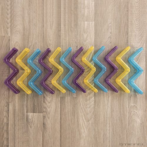 Sugárzó, összeilleszthető cikcakkok (12db)