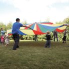 Többszínű ejtőernyő, 9m