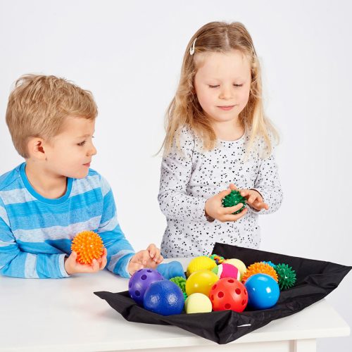 Multiszenzoros Tapintásfejlesztő Labdakészlet (20 db-os)