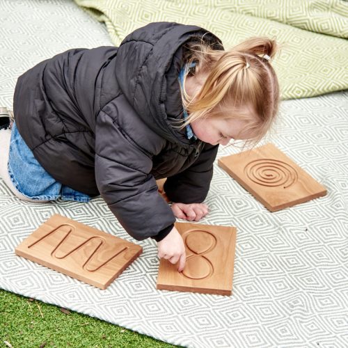 Légzést segítő táblák fából (6 db)