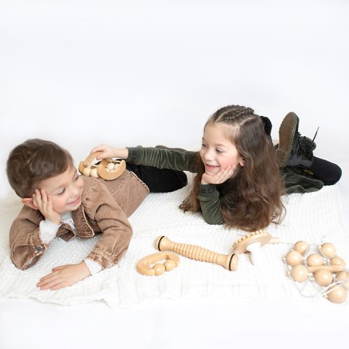 Szenzoros Fa Masszázskészlet (15 darabos)